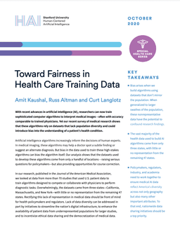 Toward Fairness in Health Care Training Data