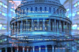 A photo of congress with data overlaid