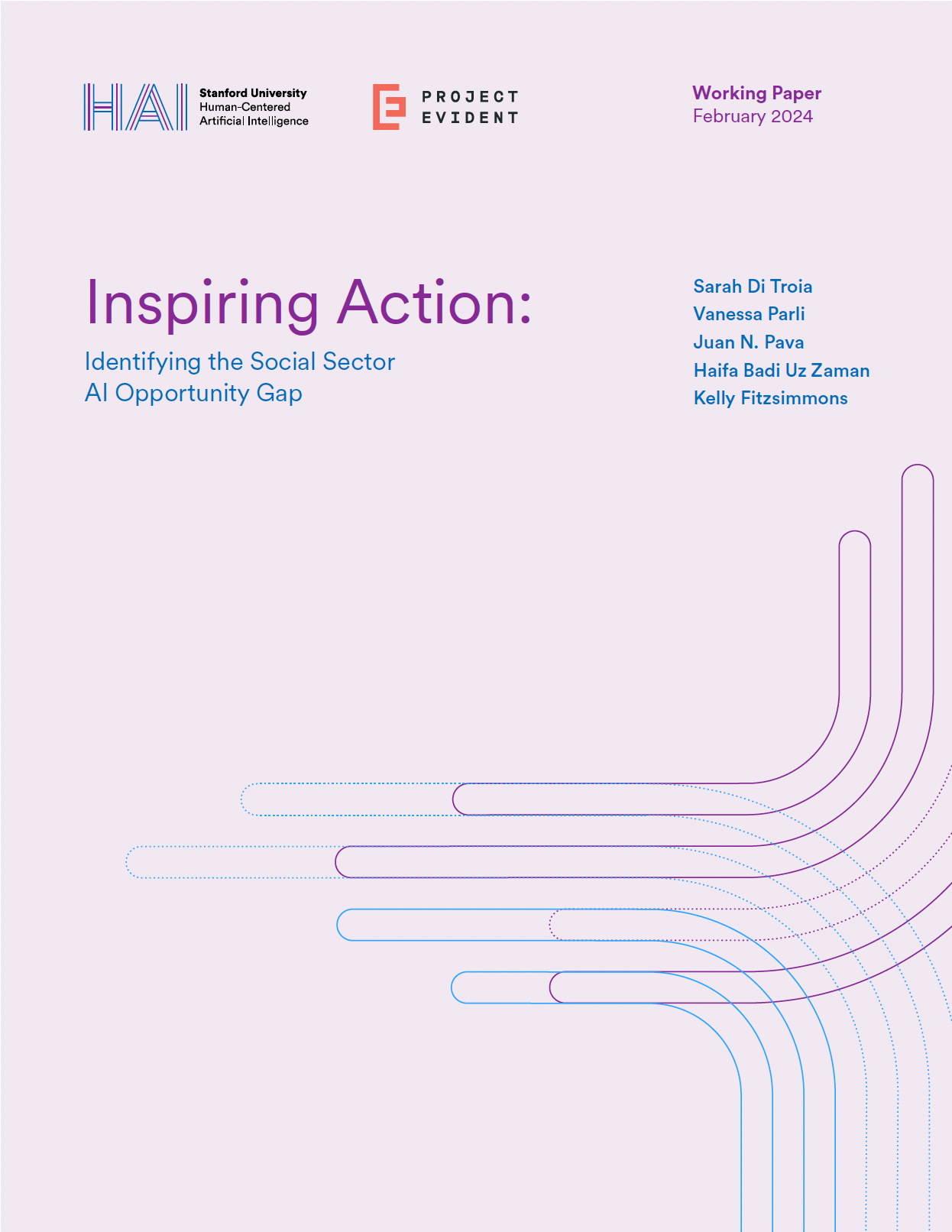 Cover for working paper that reveals the untapped potential for leveraging AI for mission-related impact.