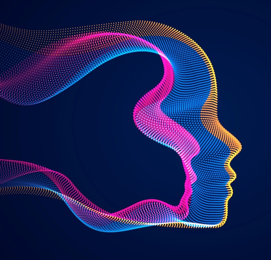 digital face mental health illustration