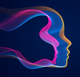 digital face mental health illustration