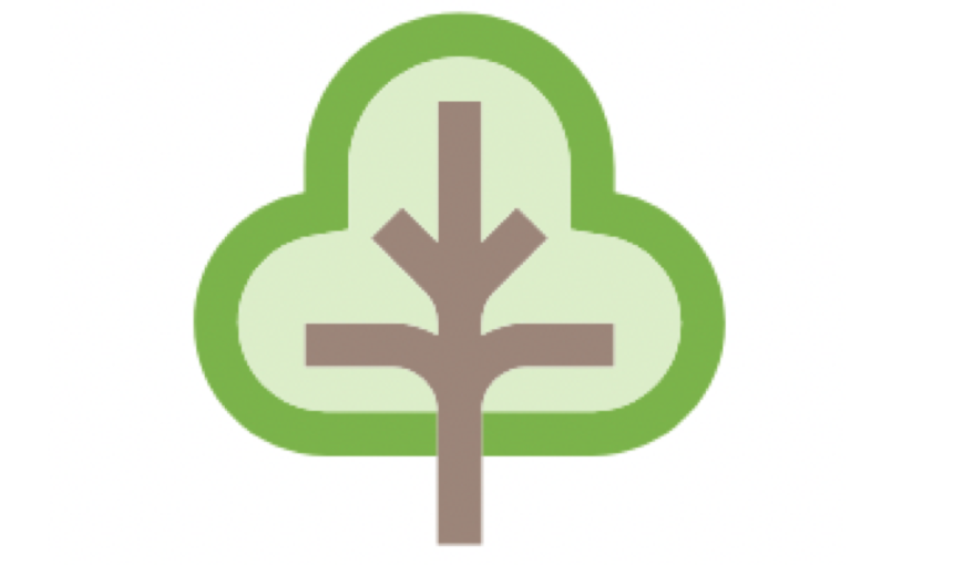 Logo of ecosystems, which is an image of a tree