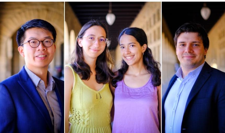 From left: Wai Tong Chung, Isabelle Levent, Lila Shroff, and Alberto Tono